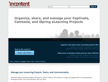 Tablet Screenshot of incontent.com